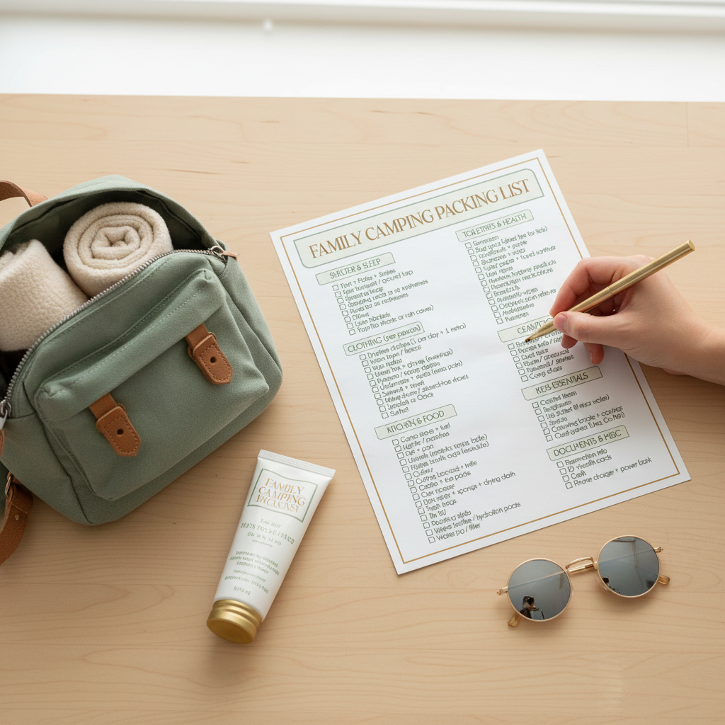 Family Camping Packing List Printable | Instant PDF Download