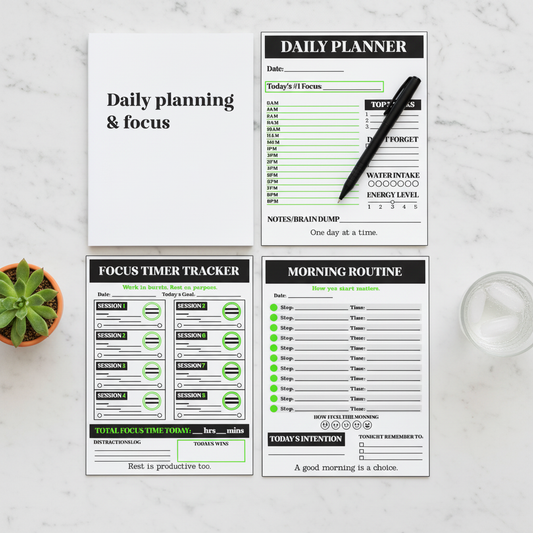 Daily Planning Bundle — Square