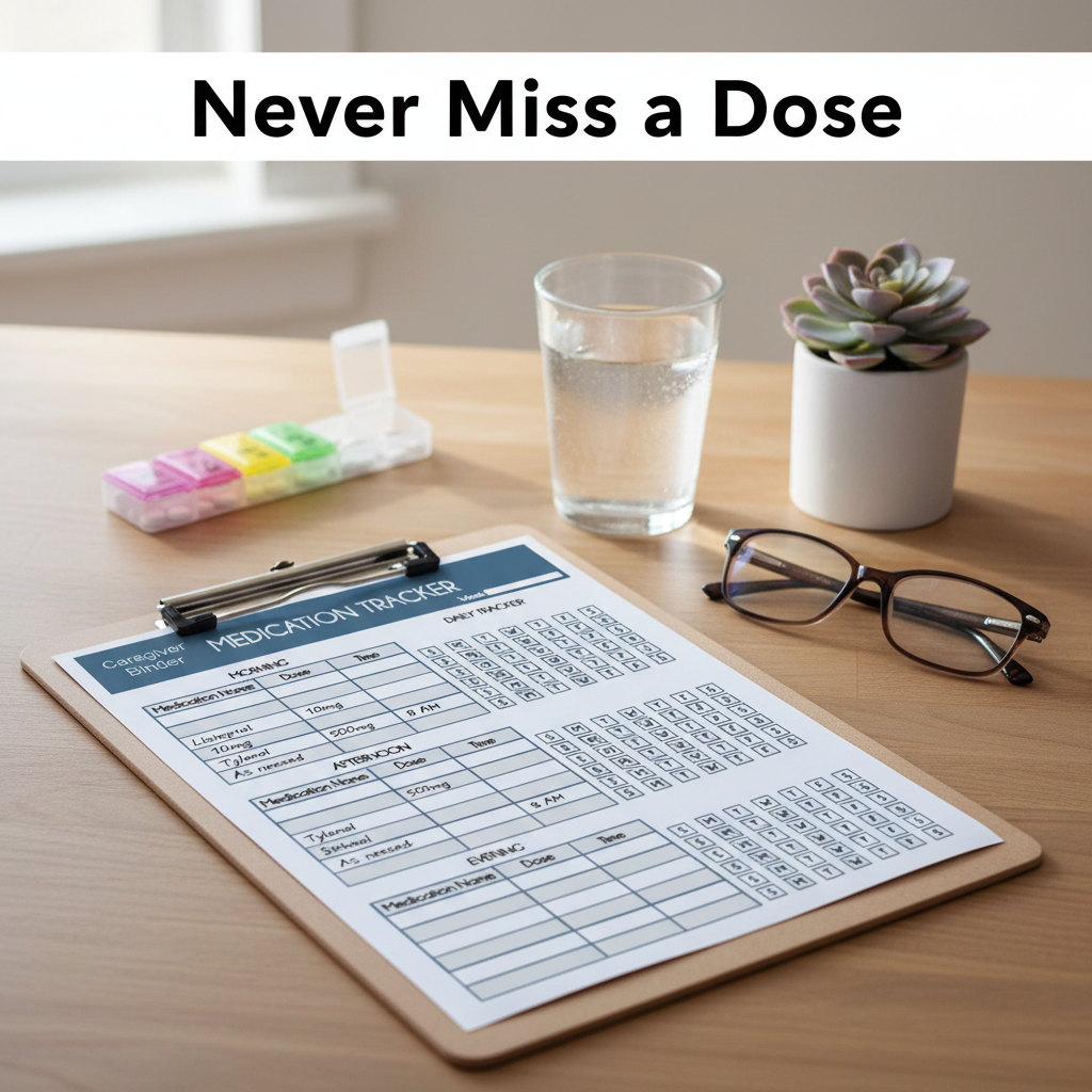 Medication Tracker – Caregiver Binder Printable