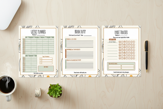 Productivity Printable Bundle Listing Photo