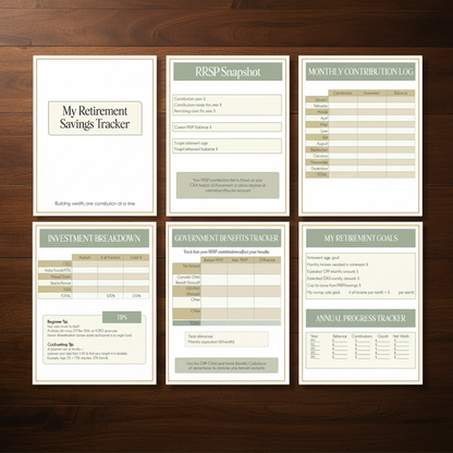 Retirement Bundle — Dark Walnut Background