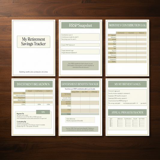 Retirement Bundle — Dark Walnut Background