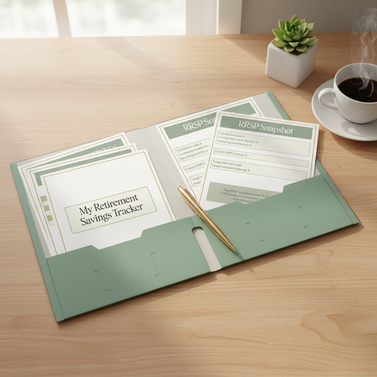 Retirement Bundle in Sage Green Folder