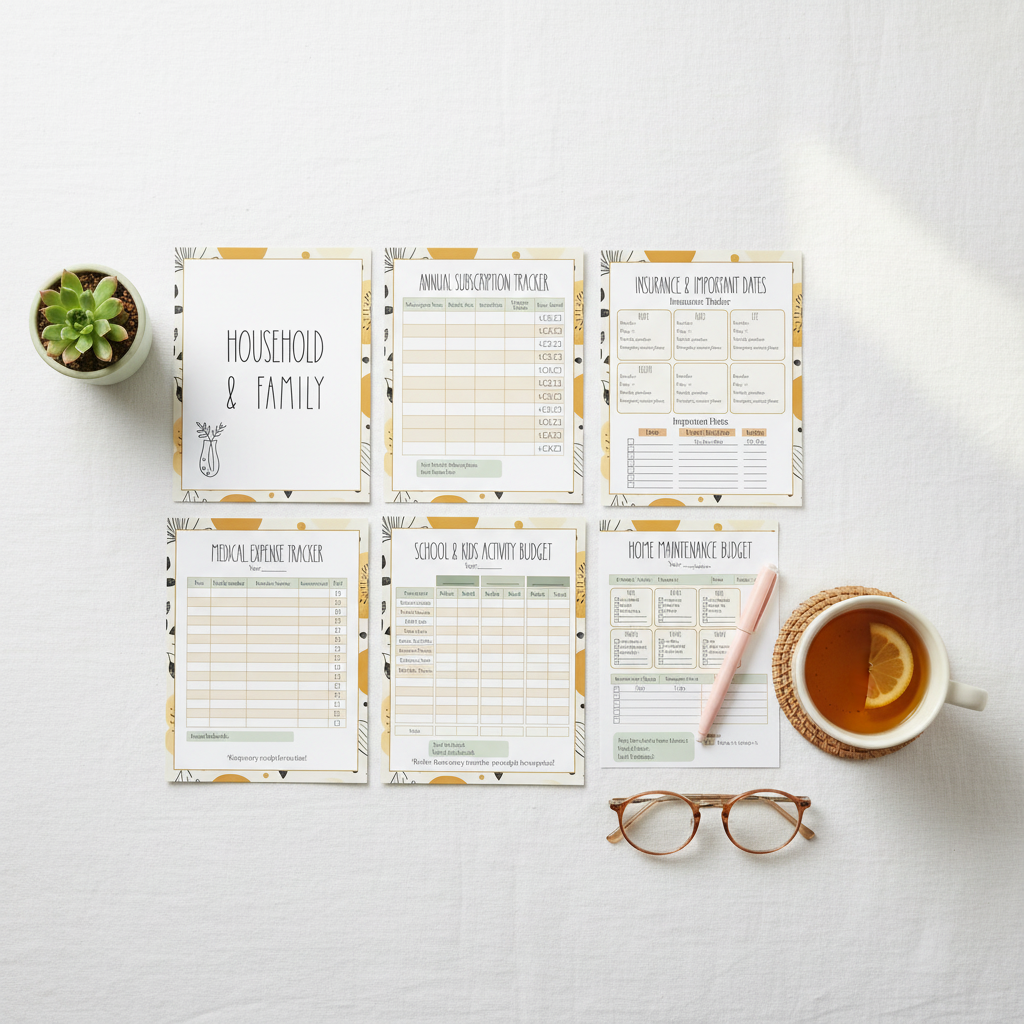 White Linen Minimal Flat Lay