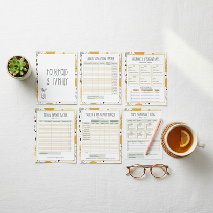 White Linen Minimal Flat Lay